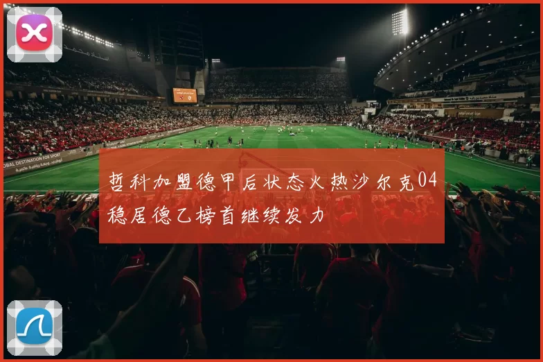 哲科加盟德甲后状态火热沙尔克04稳居德乙榜首继续发力